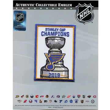 2019 NHL Stanley Cup Final Champions Banner St Louis Blues Team Exclusive Jersey Patch 