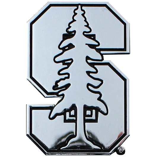 Stanford Cardinals Chrome Solid Metal Team Logo Auto Emblem 