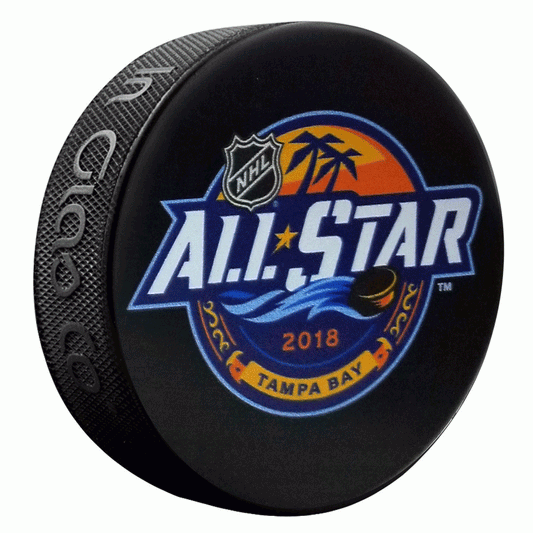 2018 NHL All Star Game Souvenir Puck Tampa Bay Lightning 