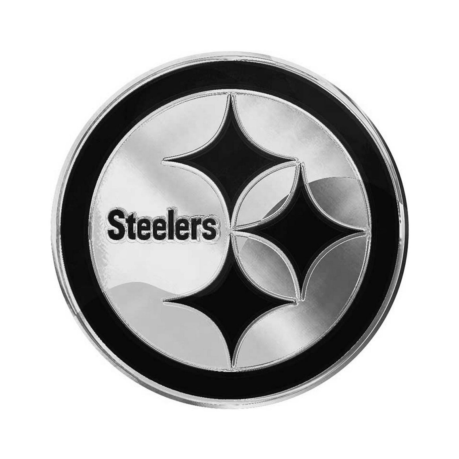 Pittsburgh Steelers Premium Solid Metal Chrome Plated Car Auto Emblem 