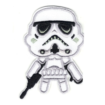 Star Wars The Phantom Menace Stormtrooper Emoji Logo Iron on Patch 