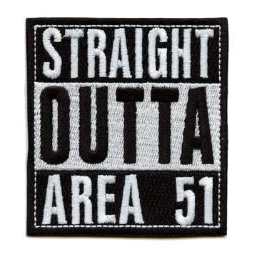 Straight Outta Area 51 Embroidered Iron On Patch 