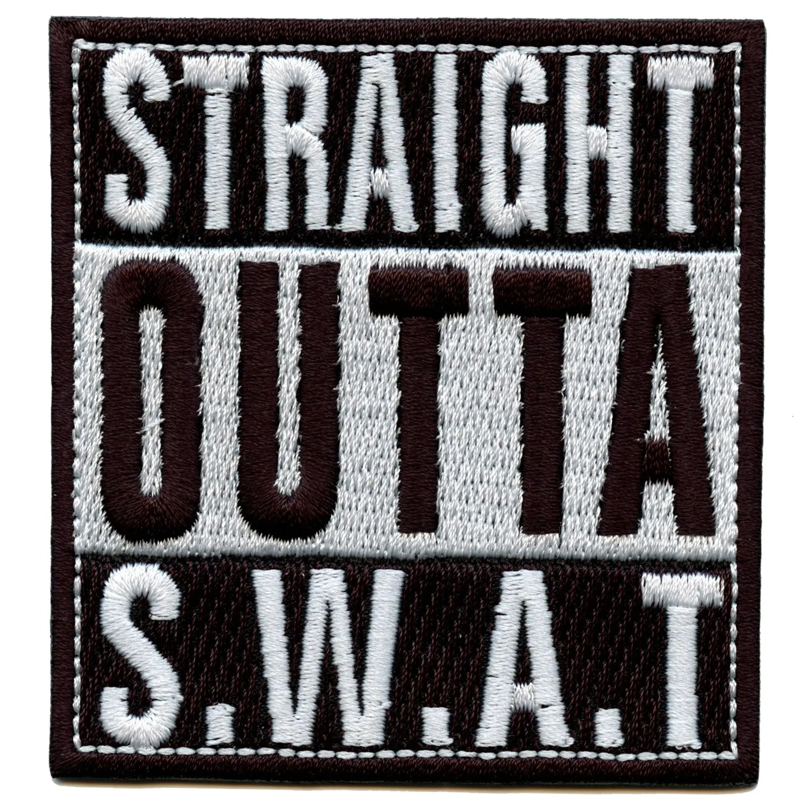 Straight Outta S.W.A.T Alief Texas Embroidered Iron On Patch 