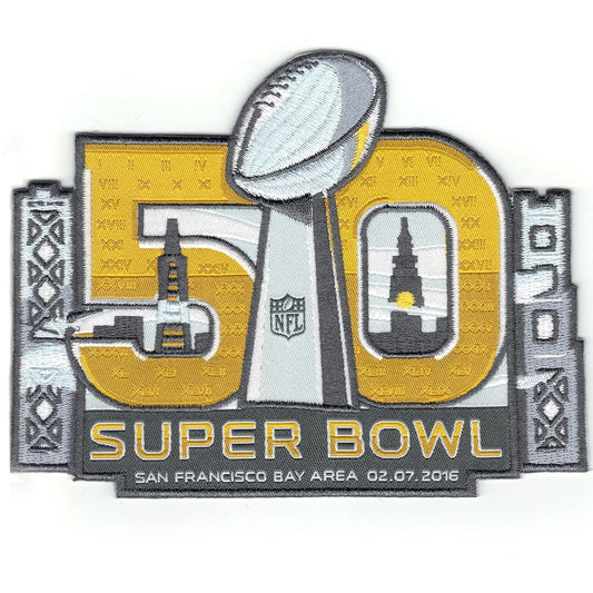 2016 NFL Super Bowl 50 Media Patch Denver Broncos Vs. Carolina Panthers 