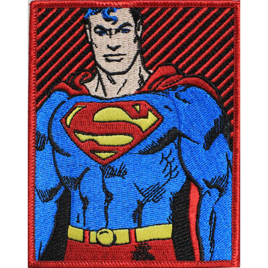 DC Comics The Justice League Superman Red Stripes iron on Applique Patch 