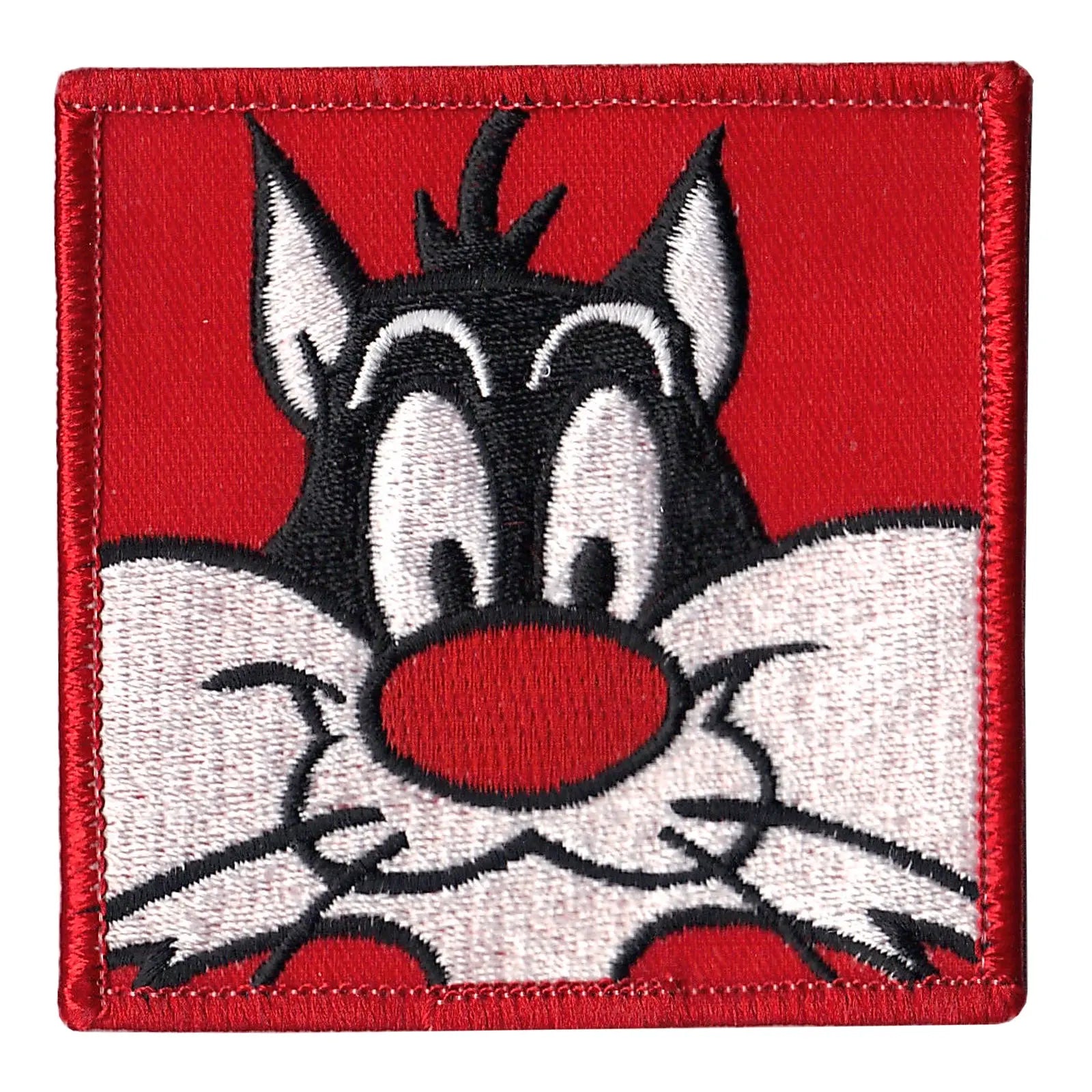 Sylvester the Cat Looney Tunes Red 90's Block Square Patch 