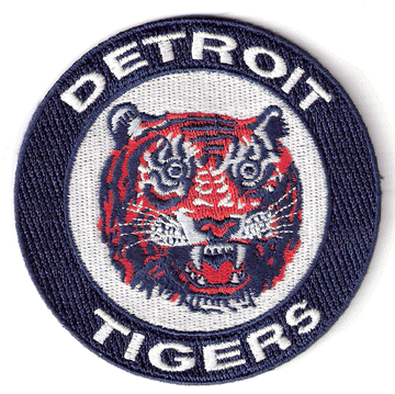 Detroit Tigers Throwback Era Round Logo Patch 