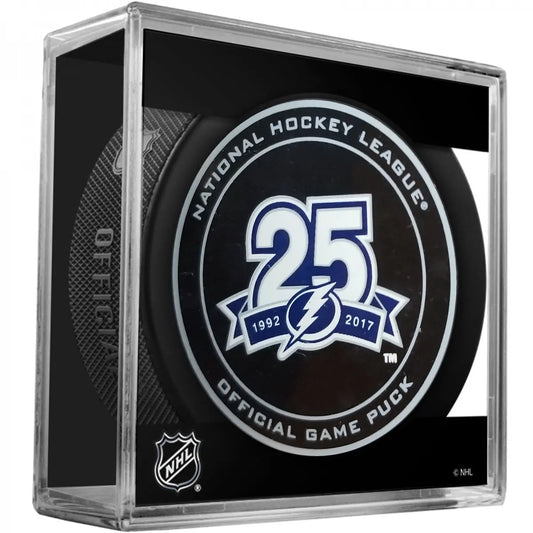 2018 Tampa Bay Lightning 25th Season Collectors Puck In Case 