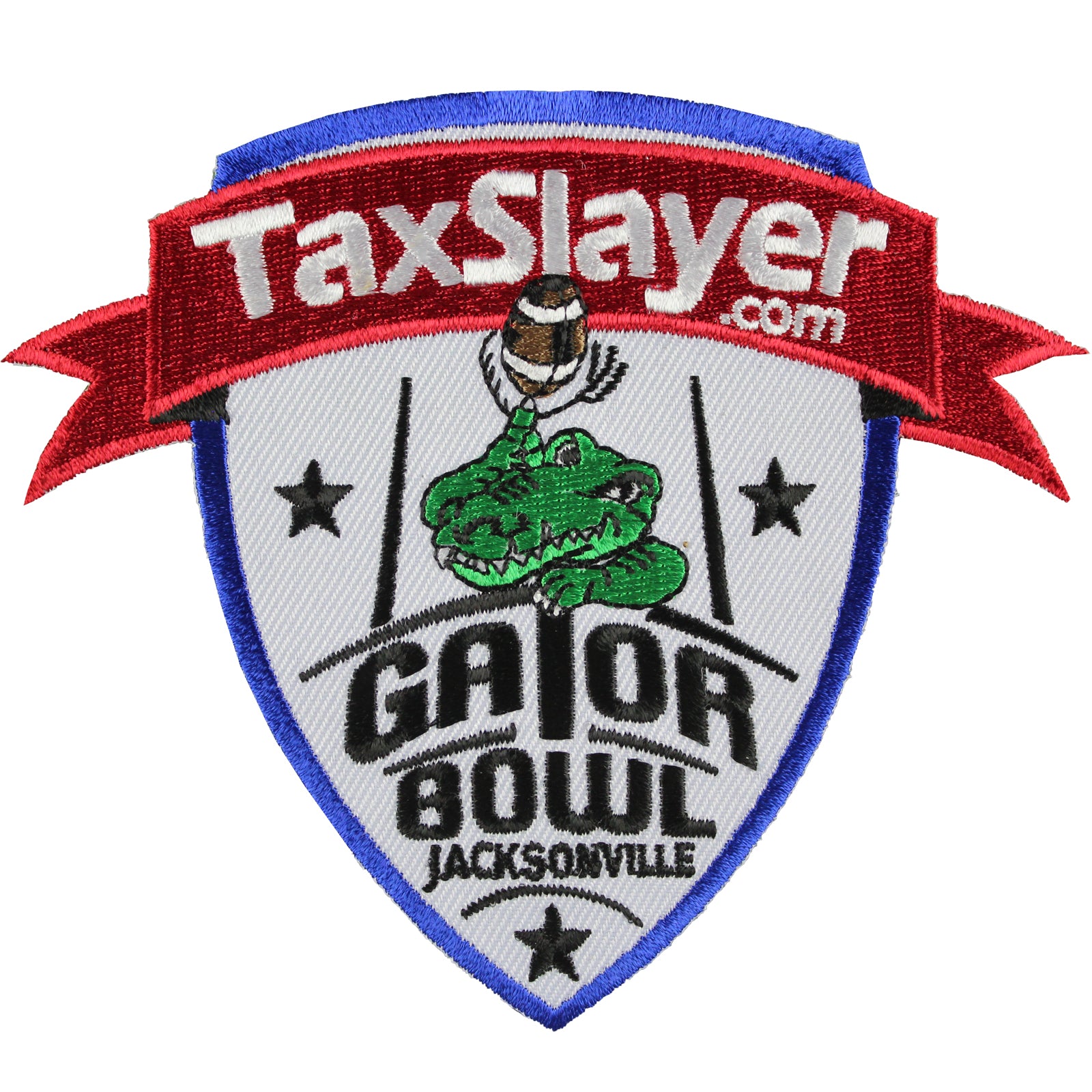 Tax Slayer.com Gator Bowl Game Jersey Patch In Jacksonville (2014 Nebraska vs. Georgia) 