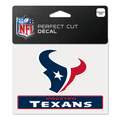 Houston Texans Primary Team Logo & Word Mark Perfect Cut Decal 4 X 5 