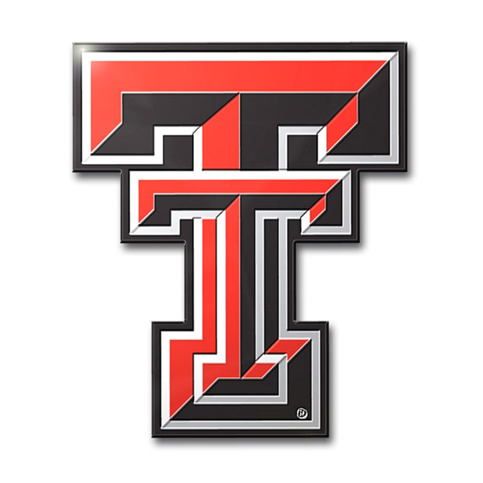 Texas Tech Red Raiders Colored Aluminum Car Auto Emblem 