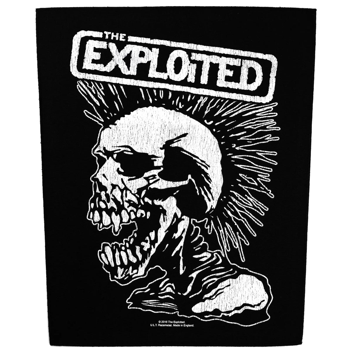 Explpited Patch The Exploited Vintage Skull Back Patch Punk Mohawk – Patch Collection
