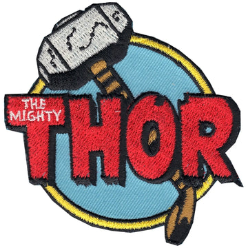 The Avengers 'The Mighty Thor' Hammer Iron on Patch 