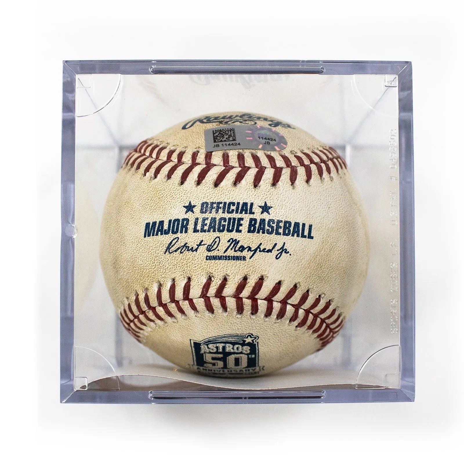 2015 MLB Houston Astros 50th Anniversary Authentic Game Baseball McHugh to Fielder 
