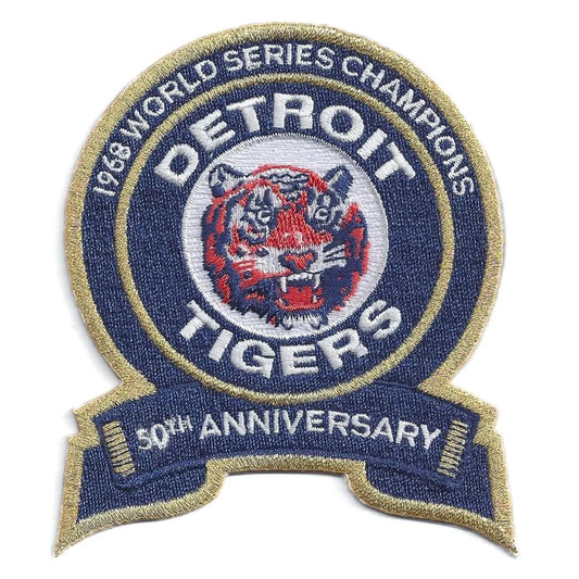 Detroit Tigers 1968 World Series Champions 50th Anniversary Jersey Patch 