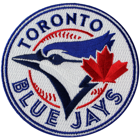 TORONTO BLUE JAYS IRON ON EMBROIDERED PATCH - AbuMaizar Dental Roots Clinic