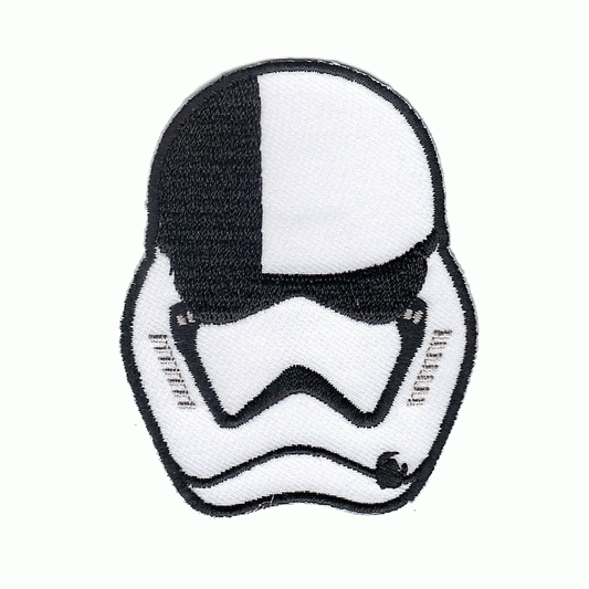 Star Wars The Last Jedi  First Order Stormtrooper Executioner Helmet Logo Iron On Patch 