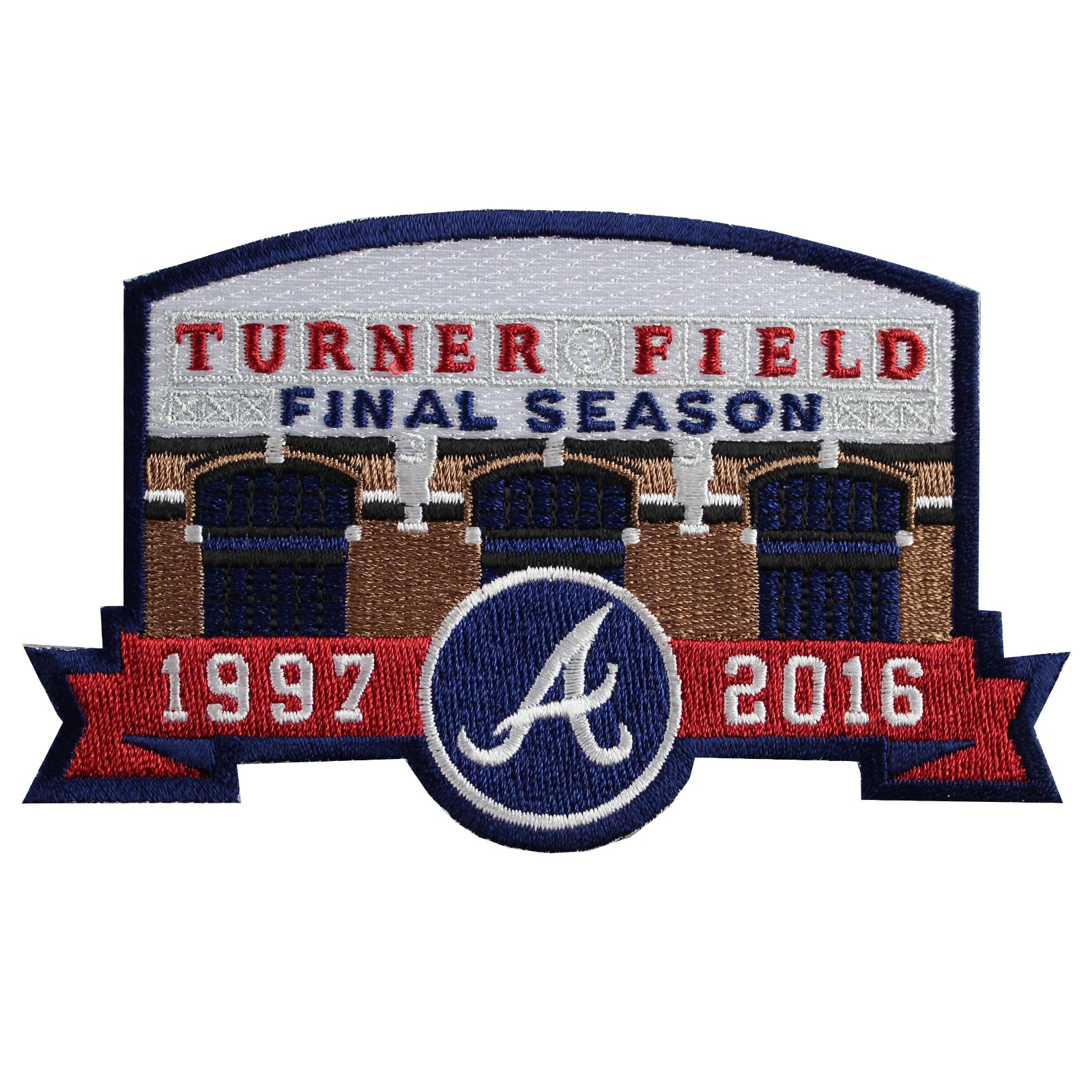 2016 Atlanta Braves Turner Field Final Season Jersey Sleeve Patch 