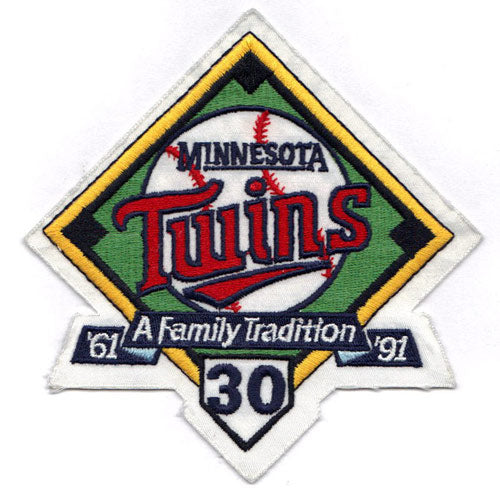 1991 Minnesota Twins 30th Anniversary 'A Family Tradition' Logo Patch 