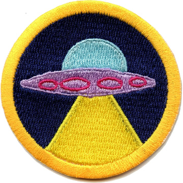 UFO Theory Scout Merit Badge Embroidered Iron on Patch 