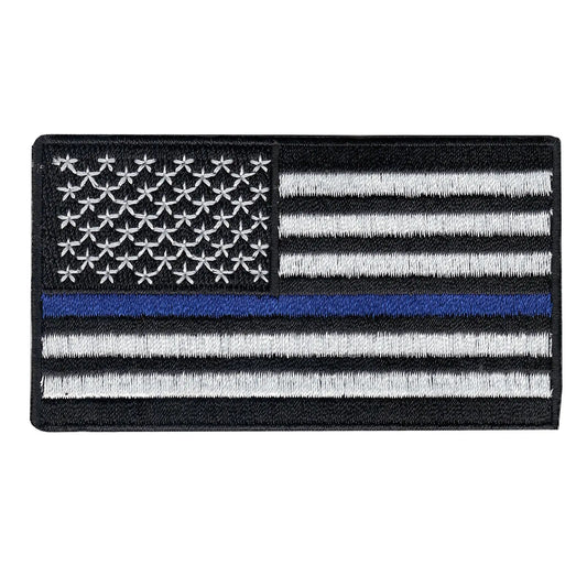 Blue Line USA America Police Support Flag Patch 