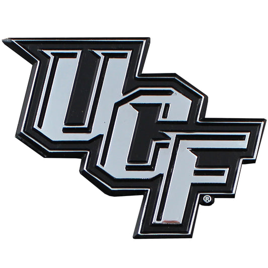 UCF Central Florida Chrome Solid Metal Team Logo Auto Emblem 