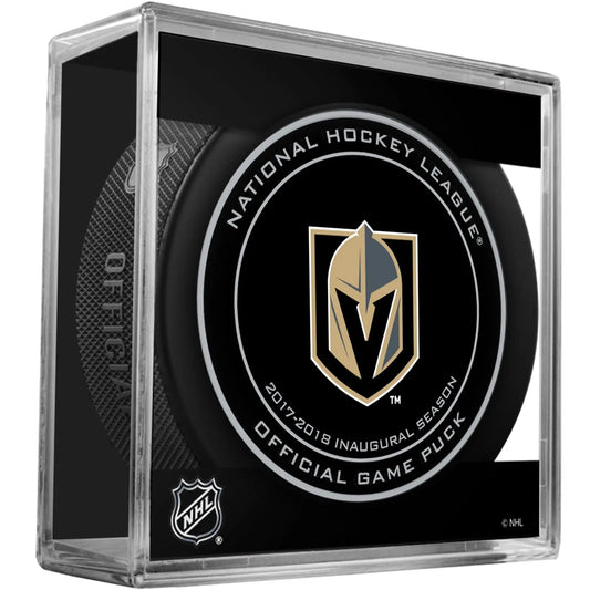 2018 Vegas Golden Knights Inaugural Season Collectors Puck In Case 