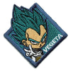 Dragon Ball Z Blue Vegeta Character Square Anime Embroidered Iron On Patch 