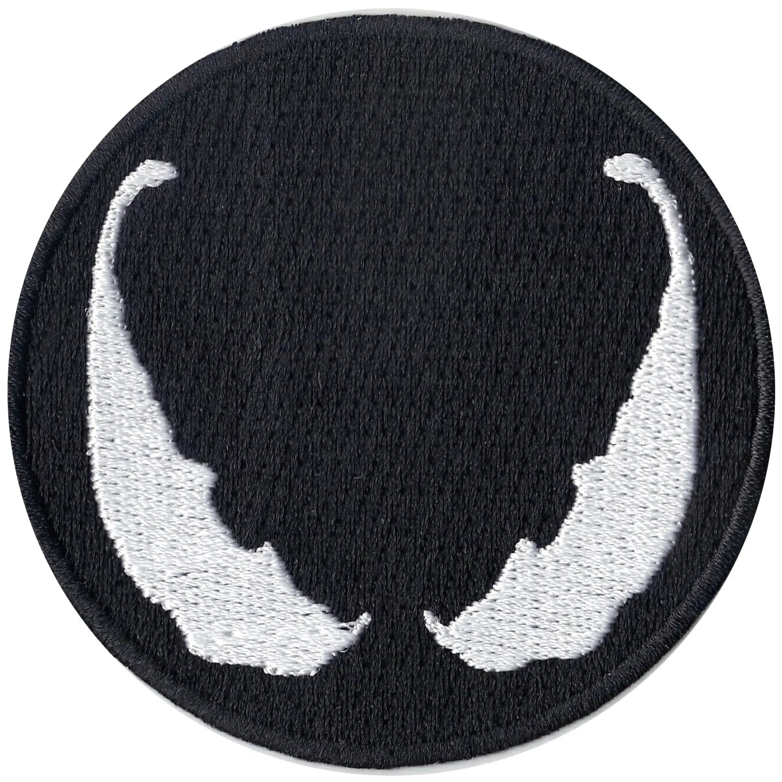 Black Spider Mask Logo Embroidered Iron On Patch 