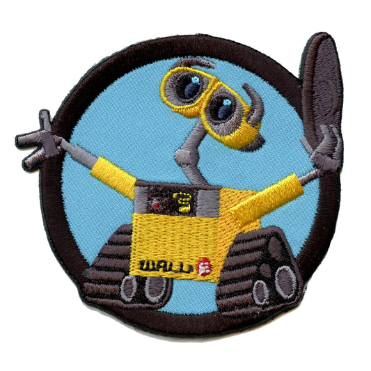 Official Wall-E Full Body Round Embroidered Iron On Patch 