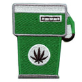 Green Weed Gas Pump Emoji Iron On Embroidered Patch
