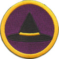 Witch Hunting Merit Badge Embroidered Iron on Patch 