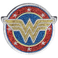 DC Comics Wonder Woman Gold Shield With Glitter Iron On Patch 