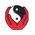 Yin Yang In Hands Embroidered Iron On Patch