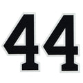 Houston Yordan Álvarez Front Number 44 Alternate Jersey Lettering Kit Poly Pro Twill Iron-On 