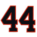 Houston Yordan Álvarez Front Number 44 Home & Away Jersey Lettering Kit Poly Pro Twill Iron-On 