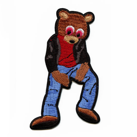 YZY Chilling Drop Out Bear Iron On Applique Patch 