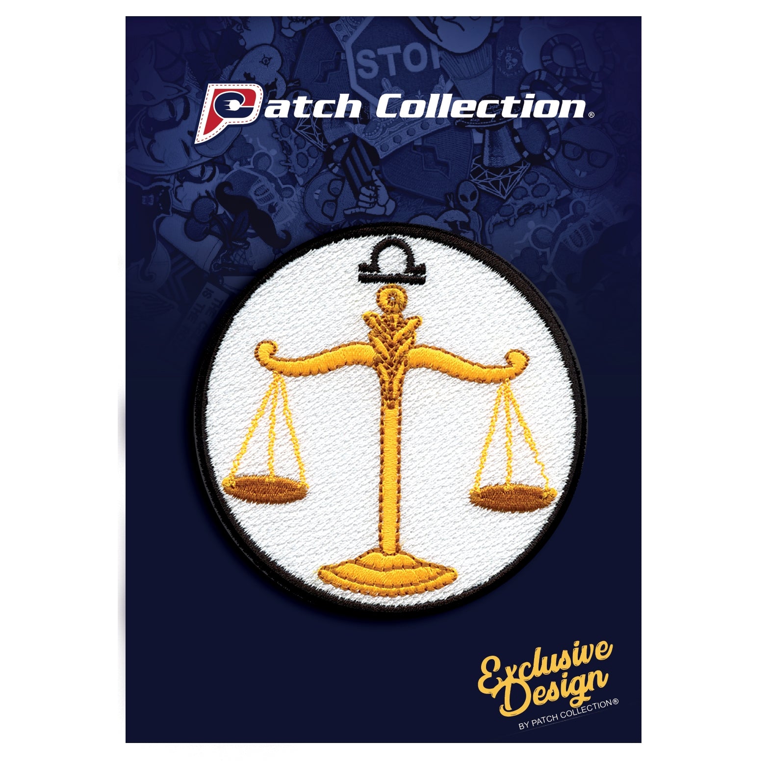 Libra  Zodiac Sign Iron On Patch 